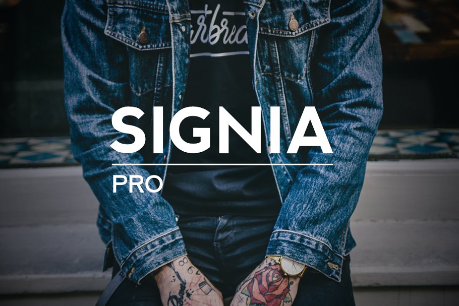 Signia Pro Font preview
